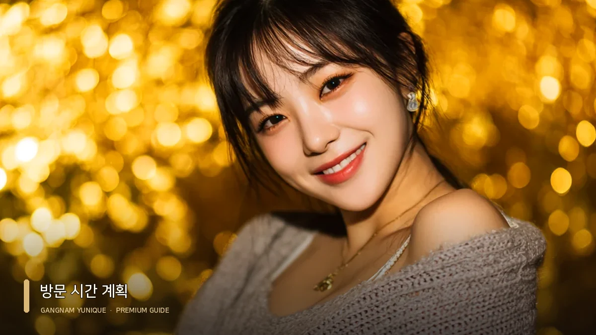 베이지 니트 의상 여성 모델의 상반신