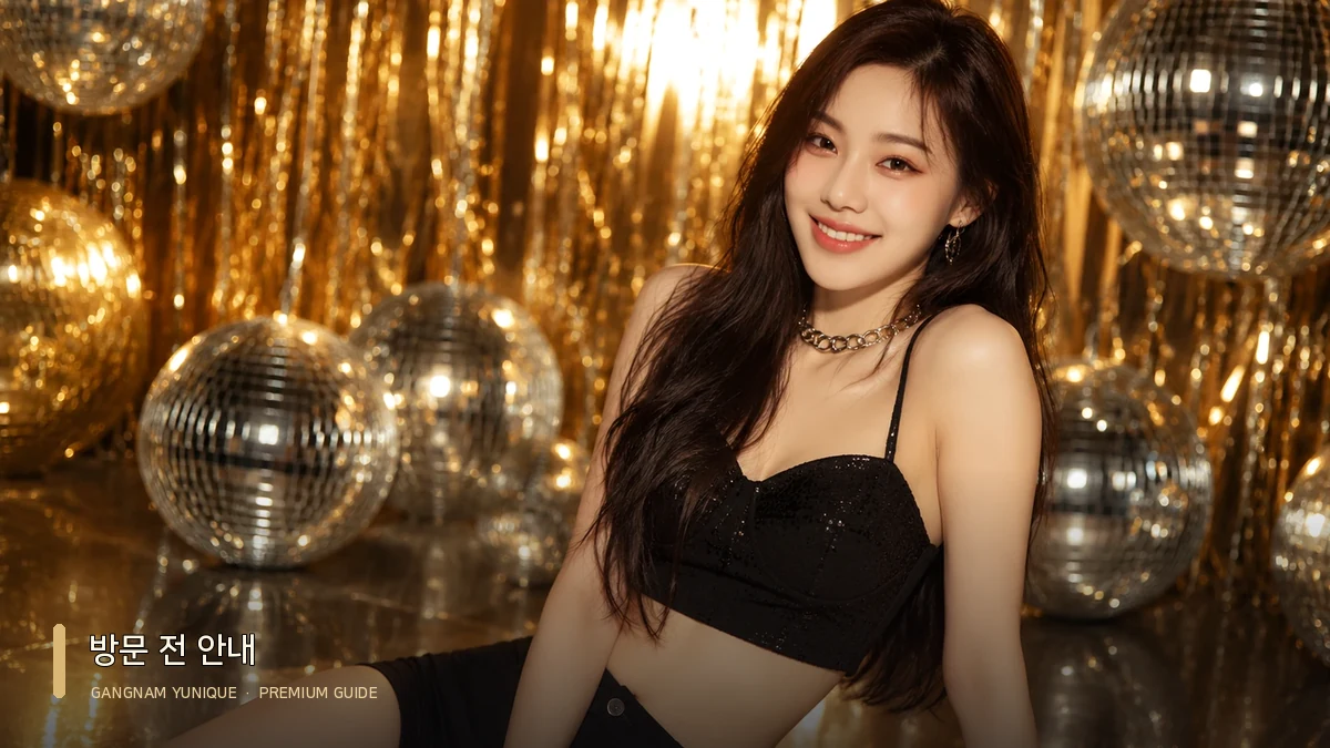 연한 색 의상으로 편안하게 포즈를 취한 여성 모델